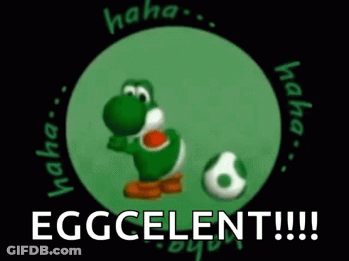Yoshi Playing Soccer Eggcellent GIF