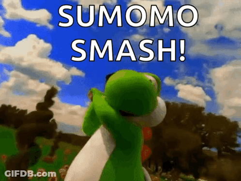 Yoshi Sumo Smash GIF