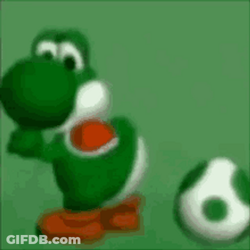 Yoshi Swaying Bum Dance GIF