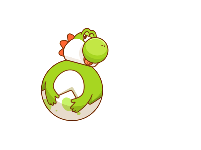 Yoshi With Ball Body GIF