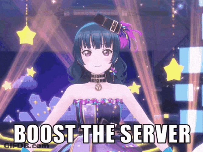 Yoshiko Tsuhima Boost The Server GIF