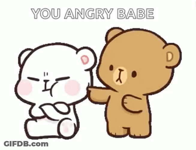 You Angry Babe Cute Bears GIF