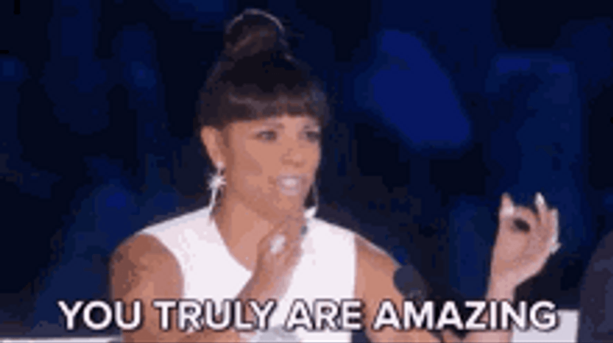 You Are Amazing Contest Judge Complimenting GIF