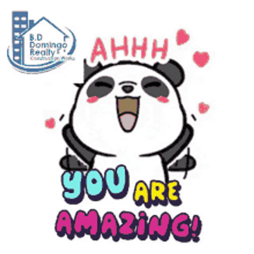 You Are Amazing Happy Panda Animation GIF