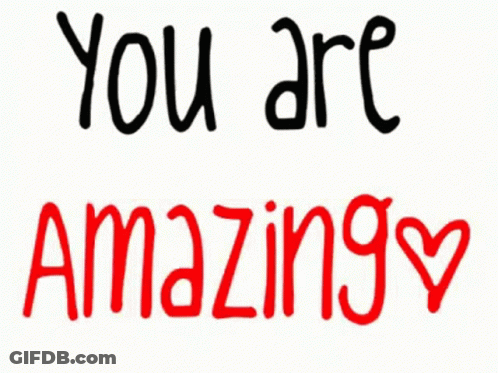 You Are Amazing In Red GIF