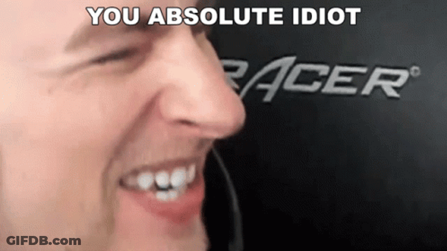 You Are An Absolute Idiot GIF