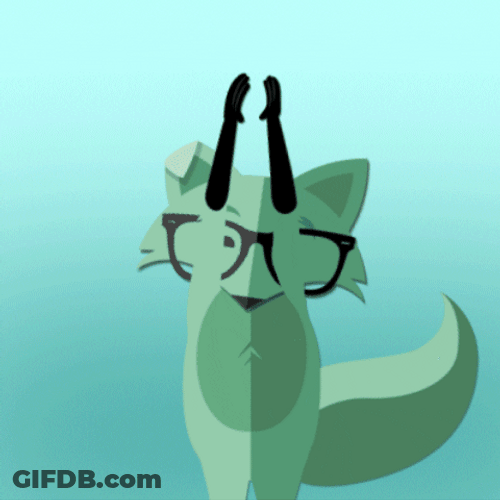 You Are Awesome Mint Fox GIF