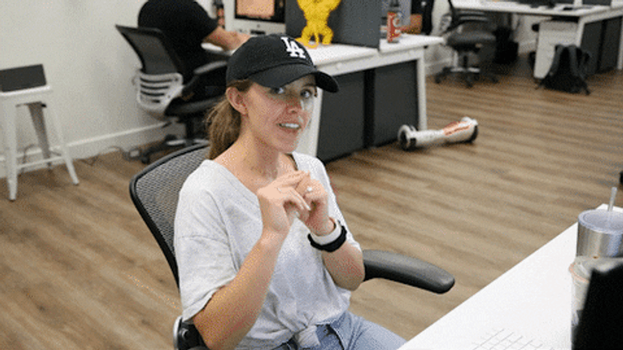 You Are Awesome Office Lady Wink GIF