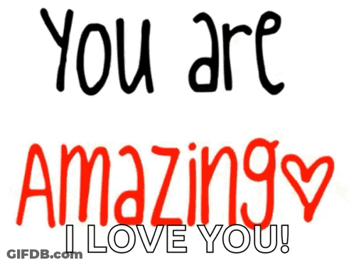 You Are Beautiful I Love You Written In Green On A White Background GIF