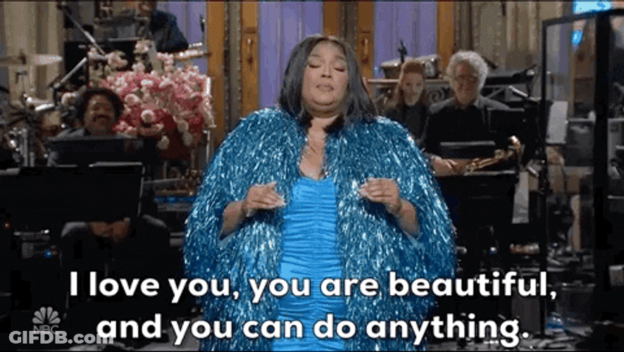 You Are Beautiful Lizzo Self- Assurance GIF