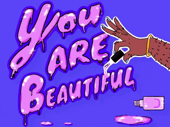You Are Beautiful Nail Polish Paints GIF