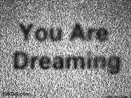 You Are Dreaming Text GIF