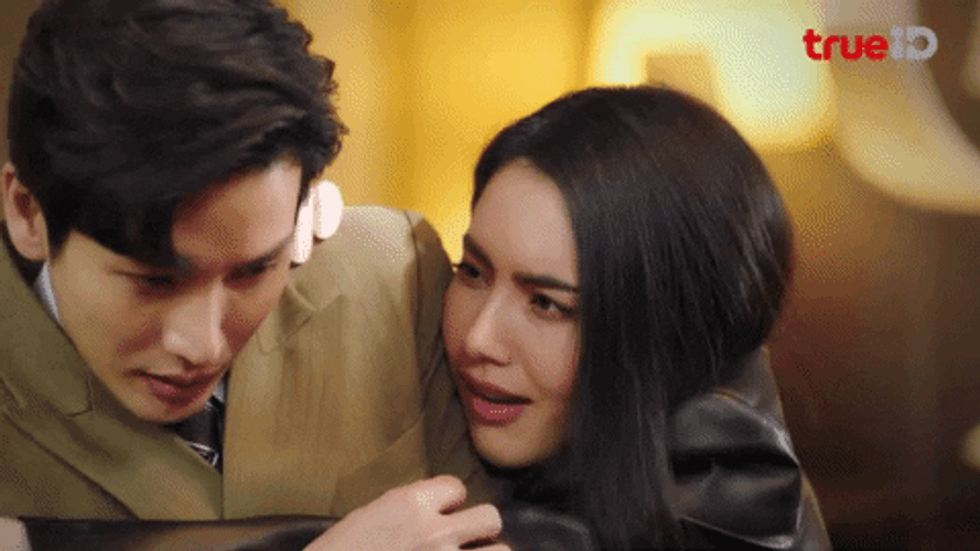 You Are My Heartbeat Funny Hug GIF