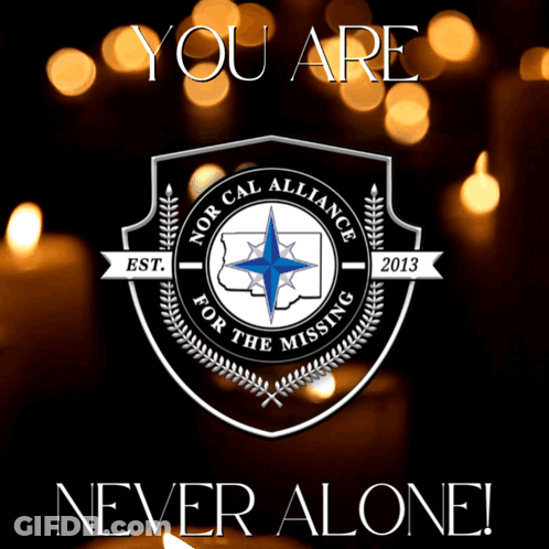 You Are Never Alone Poster With Candles GIF