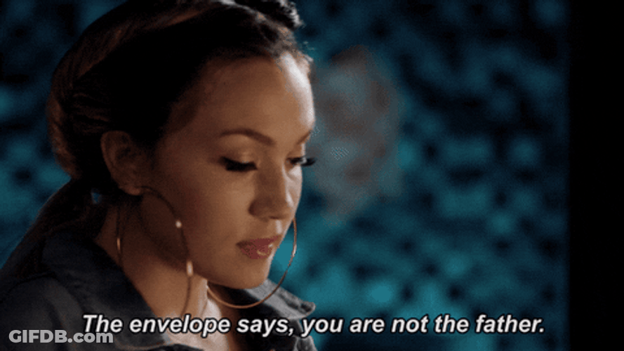 You Are Not The Father Envelope Reveal GIF