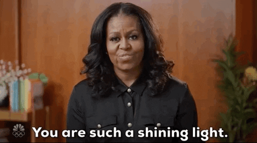 You Are Such A Shining Light Michelle Obama GIF