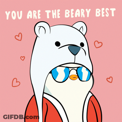 You Are The Best Bear Hearts GIF