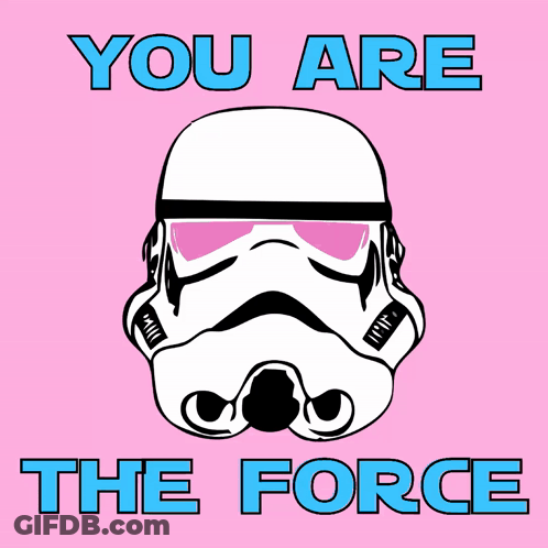 You Are The Force Stormtrooper Poster GIF