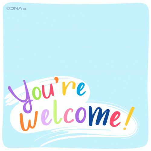 You Are Welcome Bird GIF