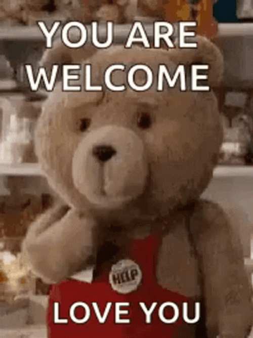 You Are Welcome Love You GIF