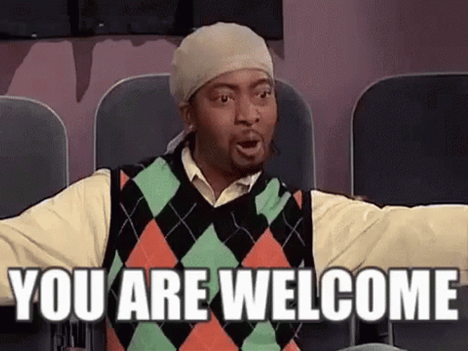 You Are Welcome On The Gallery GIF