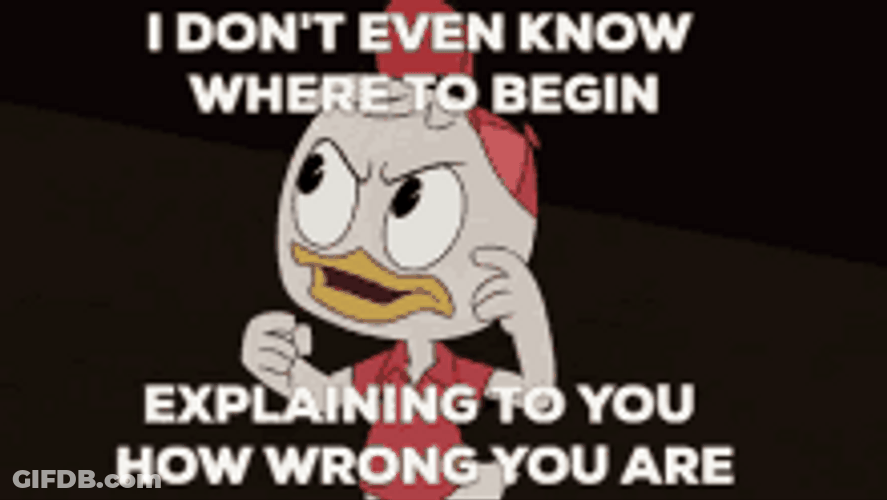 You Are Wrong Dewey Duck GIF