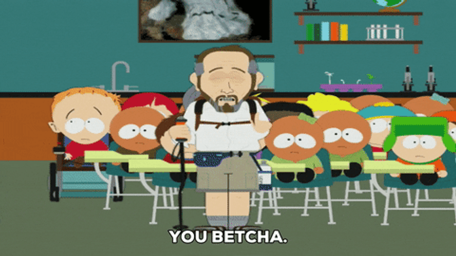 You Betcha Kyle Broflovski Walking Out Class GIF