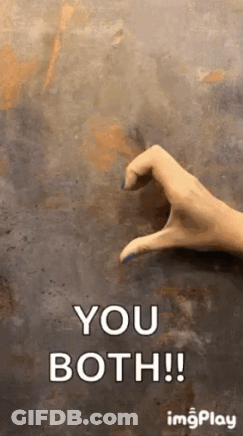You Both Finger Heart GIF