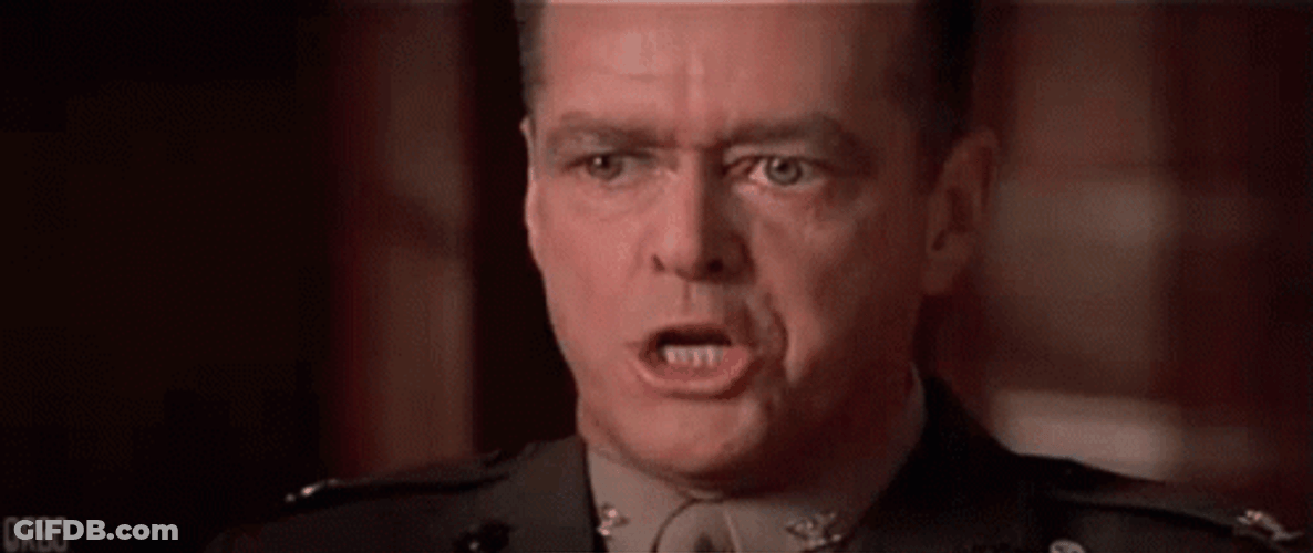 You Can't Handle The Truth Jack Nicholson Weeping GIF