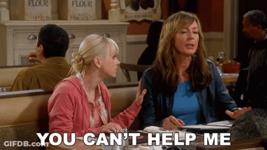 You Can't Help Me Friends Episode GIF