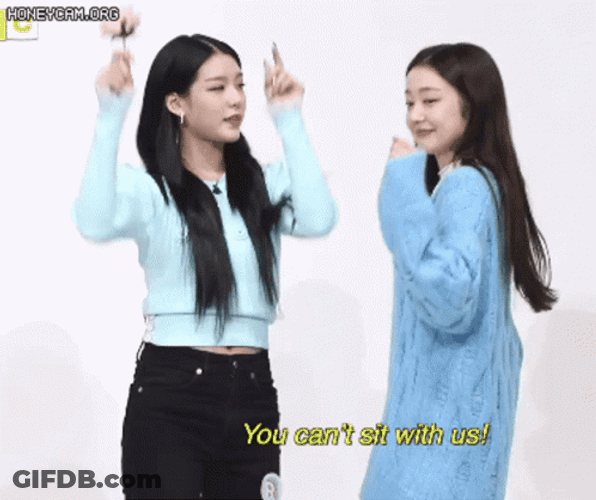 You Cant Sit With Us GIF