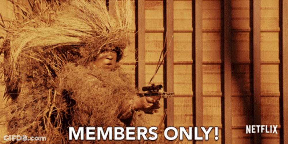You Cant Sit With Us Members Only GIF