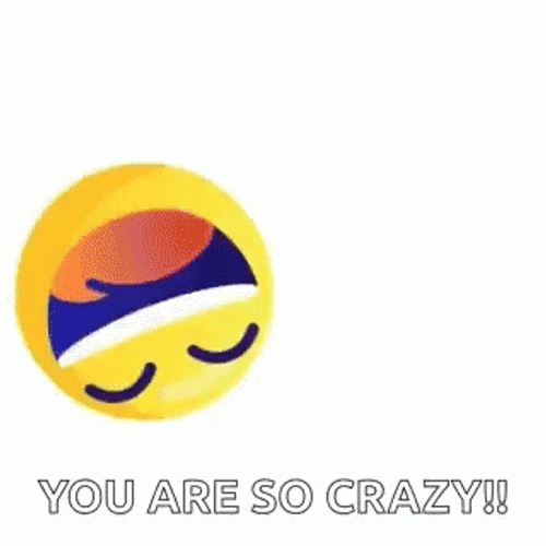 You Crazy Rolling Laughing Emoji Face GIF