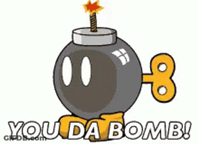 You Da Bomb Rolling Key GIF