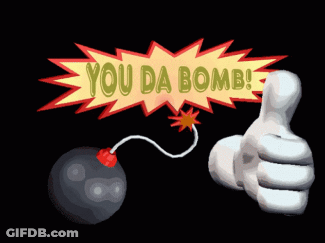 You Da Bomb Thumbs Up GIF