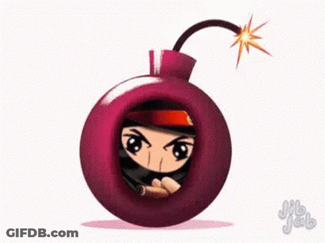 You Da Bomb White Text GIF