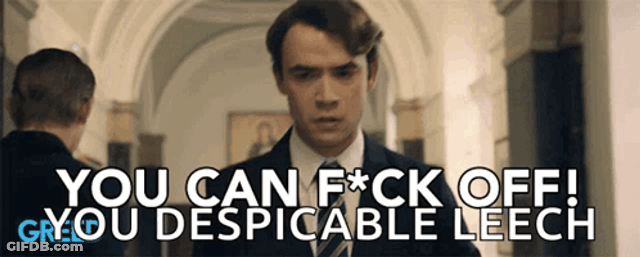 You Despicable Leech GIF