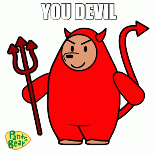 You Devil Pants Bear GIF