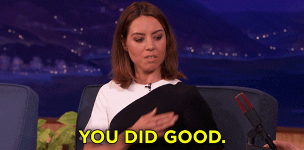 You Did Good Aubrey Plaza GIF