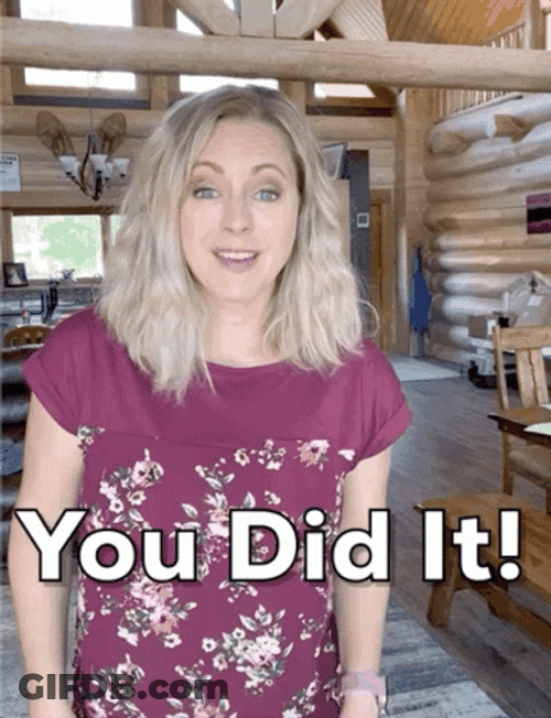 You Did It Congratulations Happy Nichole GIF
