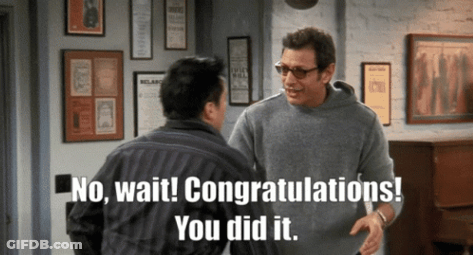 You Did It Congratulations Hug Friends Meme GIF