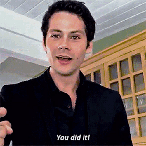 You Did It Dylan O’Brien Happy Proud GIF