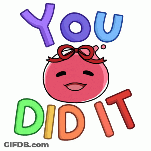 You Did It Squishie Slime Congratulations Confetti GIF