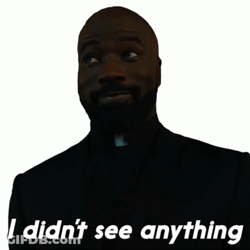 You Didn't See Anything Black Guy GIF