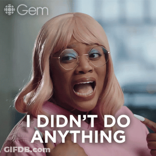 You Didn't See Anything GIF
