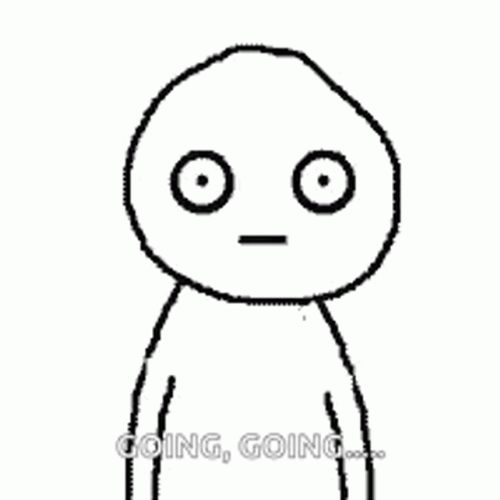 You Didn't See Anything Stick Figure Gof GIF