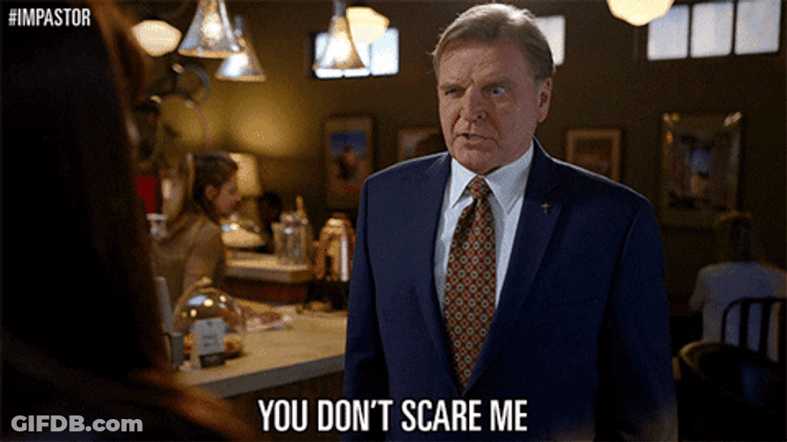 You Don't Scare Me Eye Twitch GIF