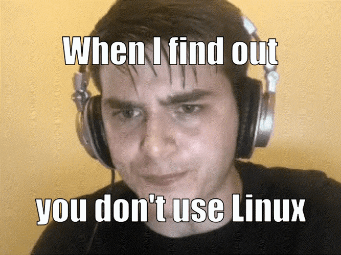 You Don't Use Linux Meme GIF