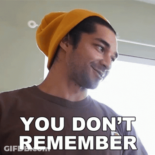 You Dont Remember Wil Dasovich GIF