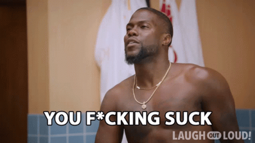 You Freaking Suck Kevin Hart GIF